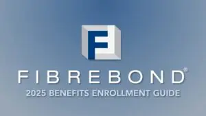 A corporate video cover image which says "Fibrebond 2025 Open Enrollment Guide"